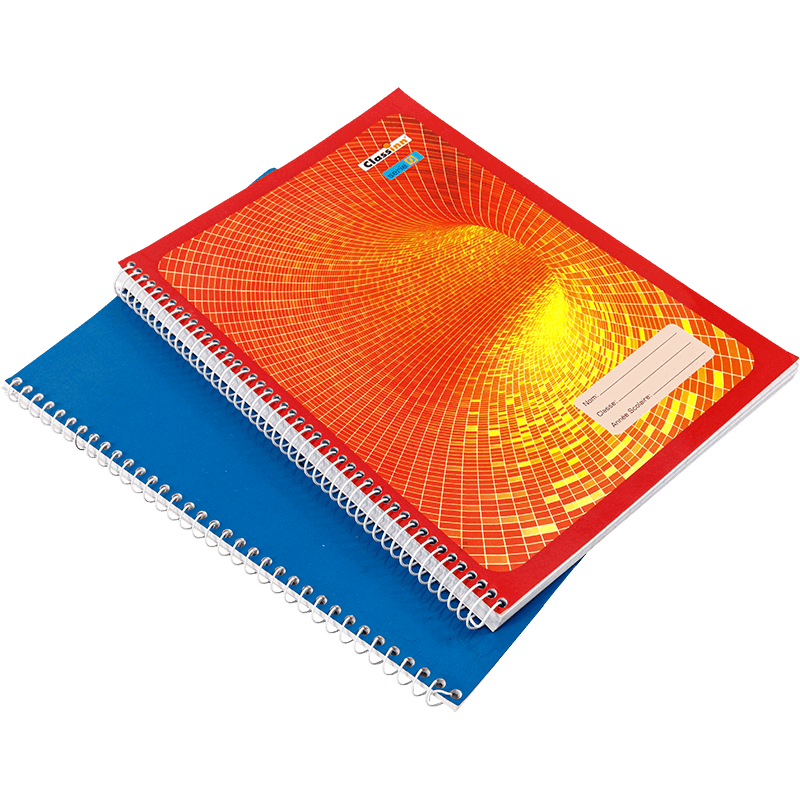 دفتر ملاحظات حلزوني بغطاء برتقالي مقاس A3